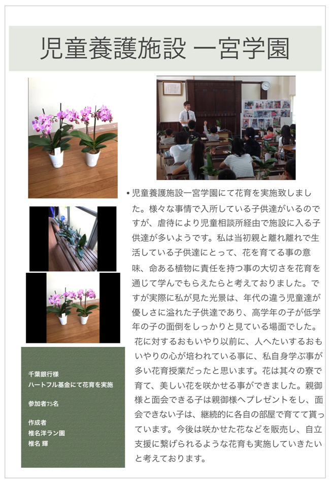 お花を飾ると寄付になる 誕生日寄付 Flower Green Growers